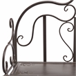 Safavieh Tyrique 4 Tier Iron Shelf Unit in Brown