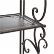 Safavieh Tyrique 4 Tier Iron Shelf Unit in Brown