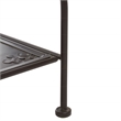 Safavieh Tyrique 4 Tier Iron Shelf Unit in Brown