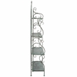 Safavieh Tyrique 4 Tier Iron Shelf Unit in Green