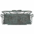 Safavieh Tyrique 4 Tier Iron Shelf Unit in Green