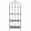 Safavieh Tyrique 4 Tier Iron Shelf Unit in Green