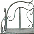 Safavieh Tyrique 4 Tier Iron Shelf Unit in Green