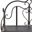 Safavieh Tyrique 4 Tier Iron Shelf Unit in Black / Rust