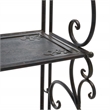 Safavieh Tyrique 4 Tier Iron Shelf Unit in Black / Rust