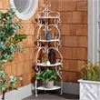 Safavieh Turuca 4 Tier Iron Corner Shelf in White