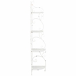 Safavieh Turuca 4 Tier Iron Corner Shelf in White