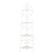 Safavieh Turuca 4 Tier Iron Corner Shelf in White