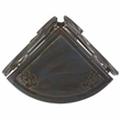 Safavieh Turuca 4 Tier Iron Corner Shelf  in Black / Rust