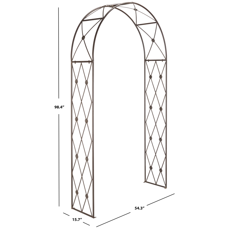 Safavieh Atticus Iron Archway in Brown