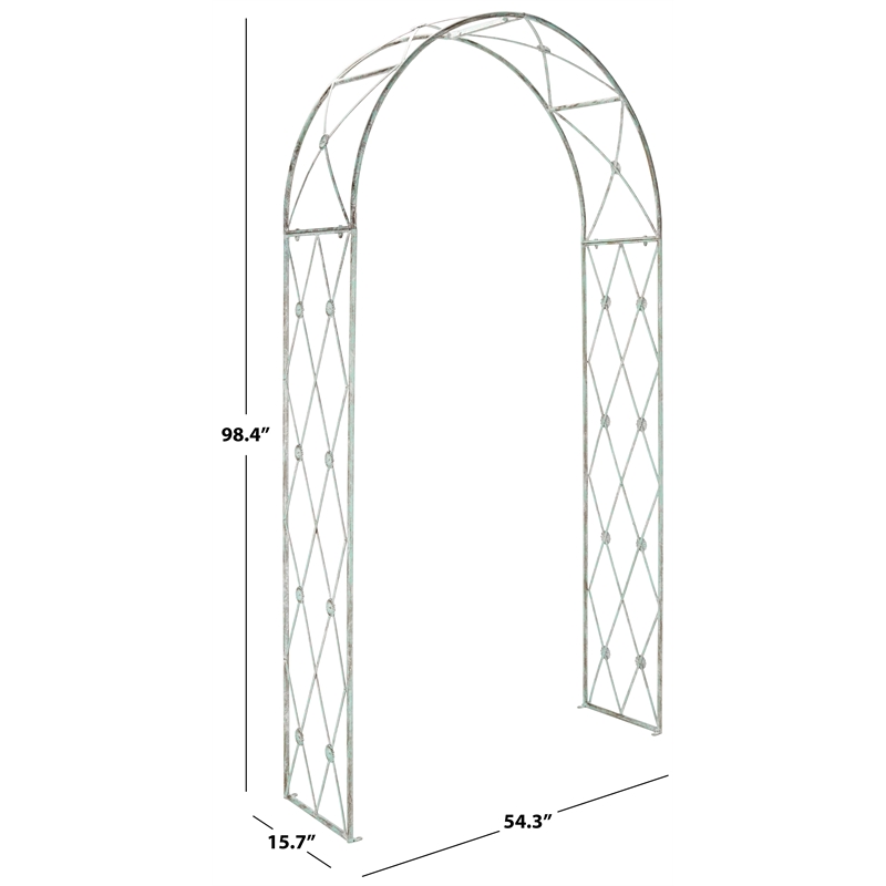 Safavieh Atticus Iron Archway in Green