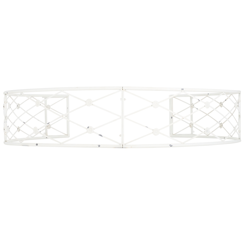 Safavieh Mizell Moon Iron Gateway in White
