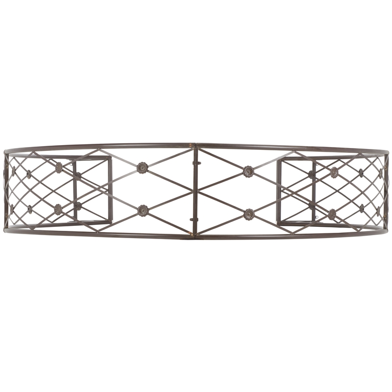 Safavieh Mizell Moon Iron Gateway in Brown