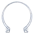 Safavieh Mizell Moon Iron Gateway in Blue