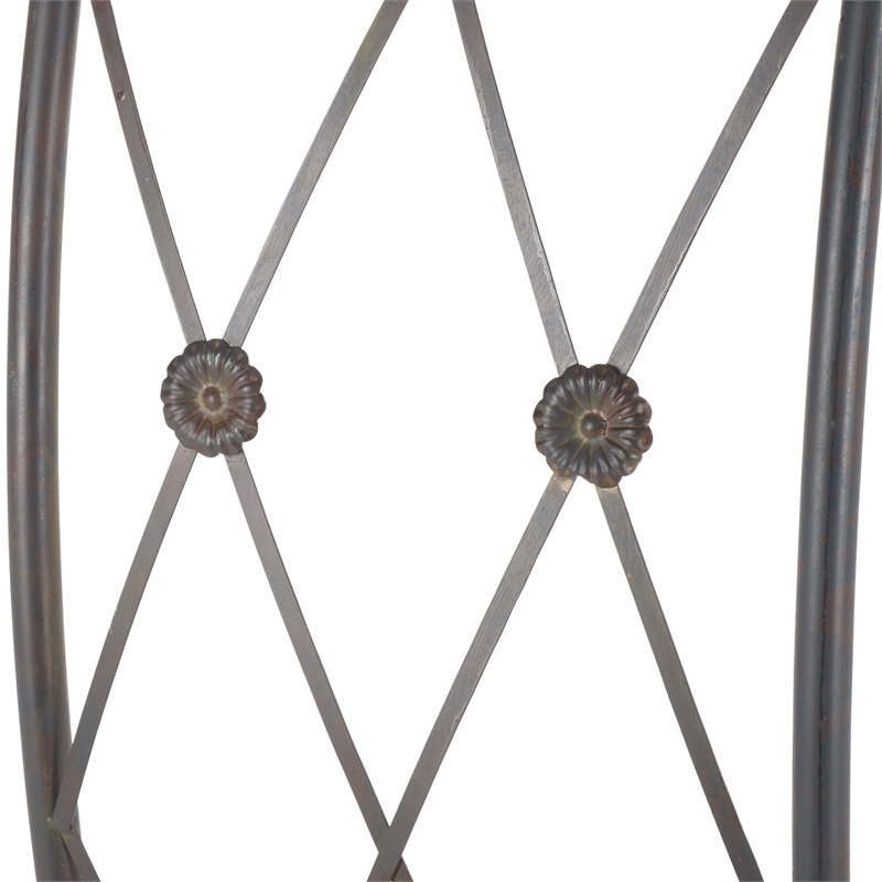 Safavieh Mizell Moon Iron Gateway in Black / Rust