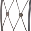 Safavieh Mizell Moon Iron Gateway in Black / Rust