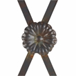 Safavieh Mizell Moon Iron Gateway in Black / Rust