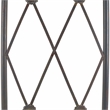 Safavieh Mizell Moon Iron Gateway in Black / Rust