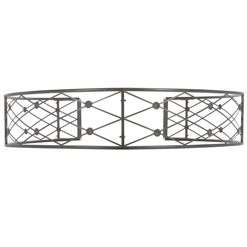 Safavieh Mizell Moon Iron Gateway in Black / Rust