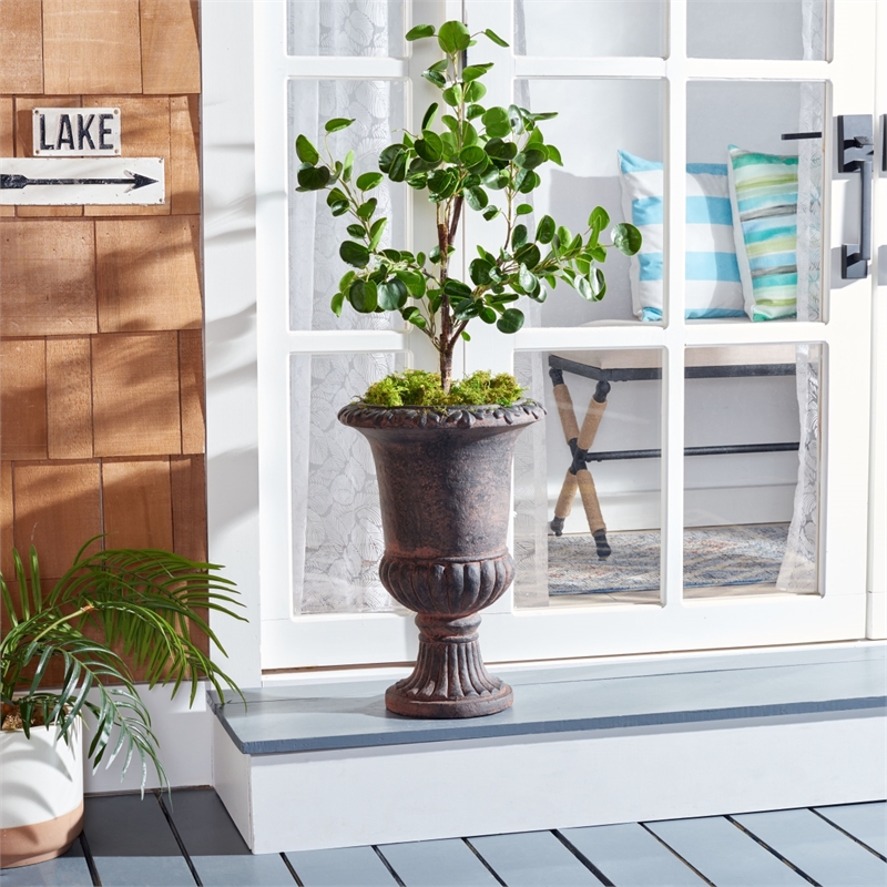 Safavieh Paul Planter in Brown
