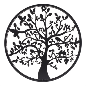 Safavieh 20&quot Tree Of Life Iron Wall Art in Black