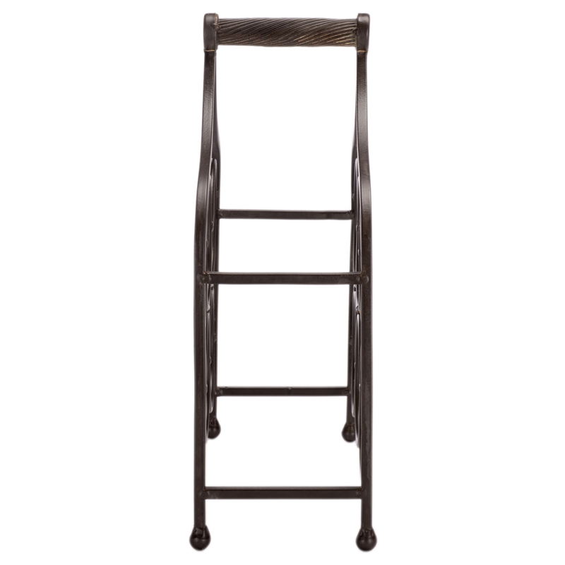 Safavieh Floyd 6 Wine Iron Bottle Holder in Brown