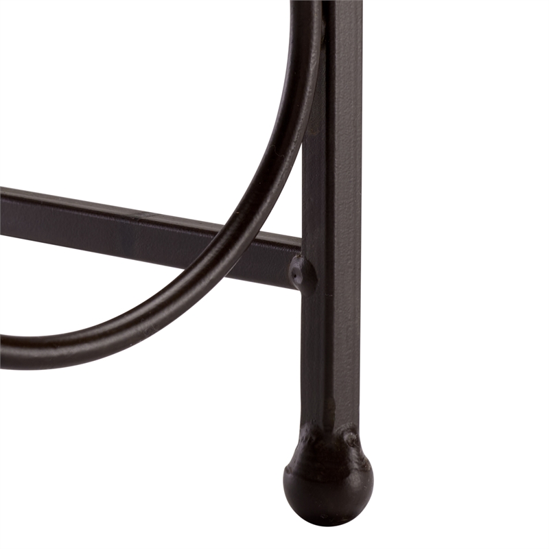 Safavieh Floyd 6 Wine Iron Bottle Holder in Brown