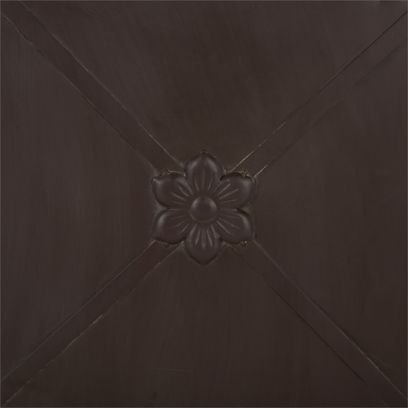 Safavieh Caledonia Iron Trellis Planter in Brown