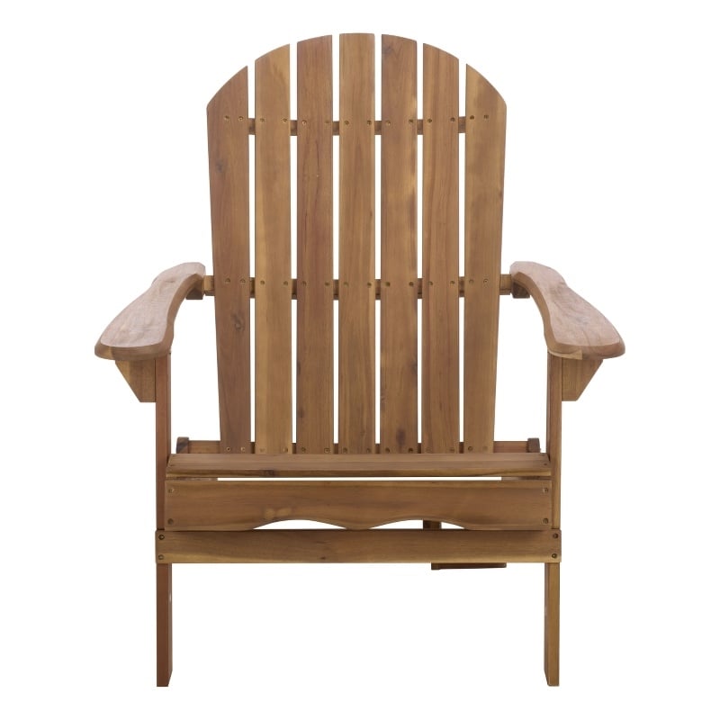 Safavieh Eden Wood Adirondack Chair in Teak