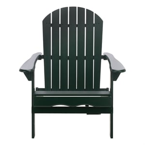 Safavieh Eden Wood Adirondack Chair in Green
