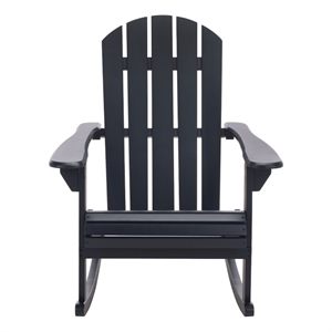 Safavieh Stowe Adirondack Wood Rocking Chair  in Blue