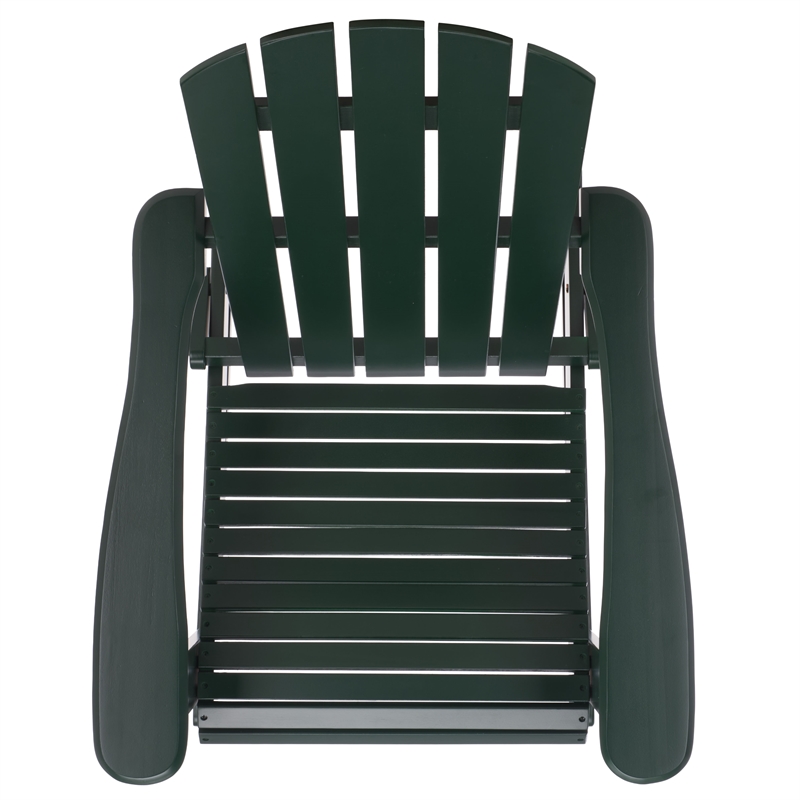 Safavieh Stowe Adirondack Wood Rocking Chair  in Green