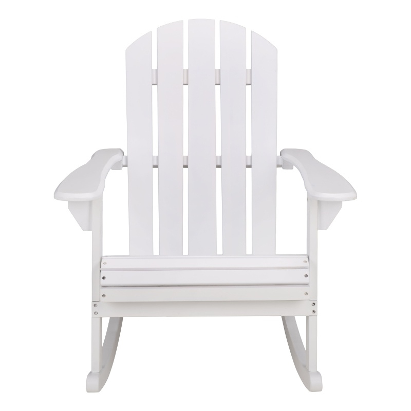 Safavieh Stowe Adirondack Wood Rocking Chair  in White
