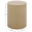 Safavieh Tina Cylinder Accent Table  in Beige