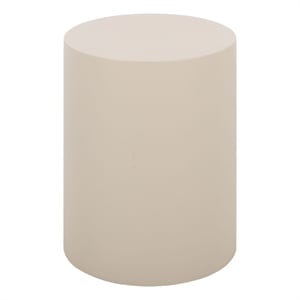 Safavieh Tina Cylinder Accent Table in Ivory