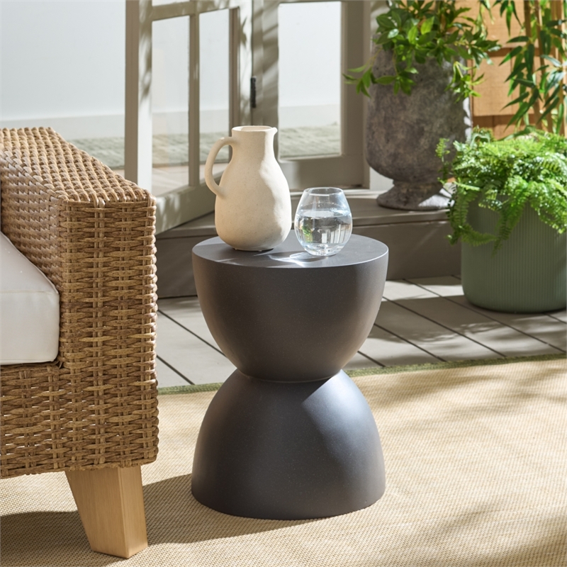 Safavieh Tina Hourglass Accent Table in Black
