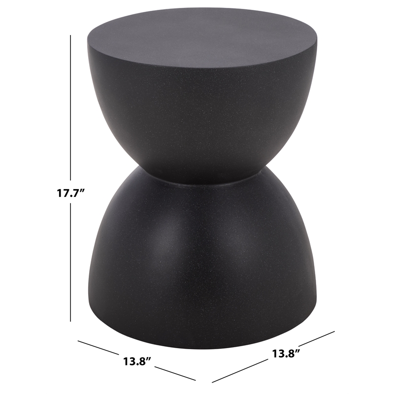 Safavieh Tina Hourglass Accent Table in Black