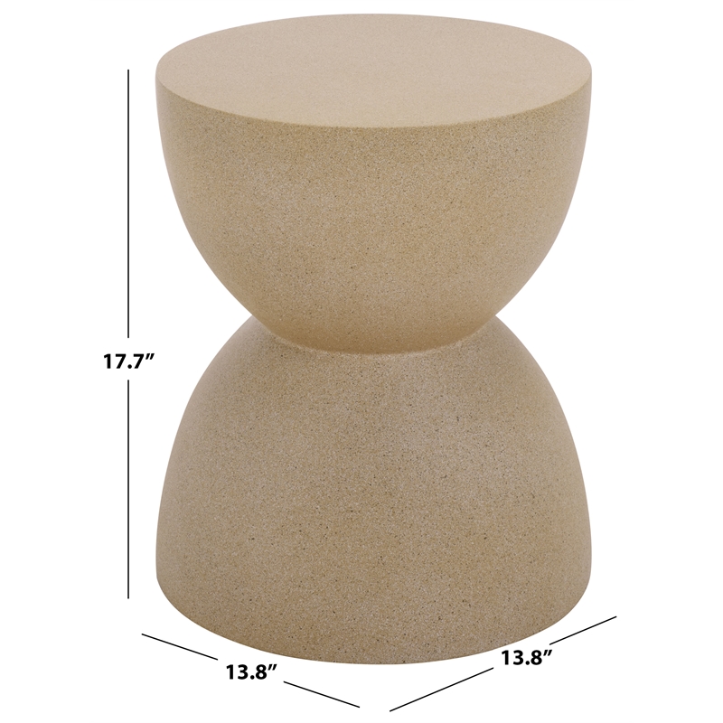 Safavieh Tina Hourglass Accent Table  in Beige