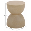 Safavieh Tina Hourglass Accent Table  in Beige