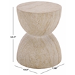 Safavieh Tina Hourglass Accent Table in Beige