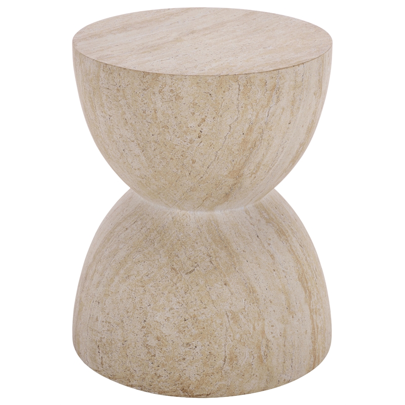 Safavieh Tina Hourglass Accent Table in Beige