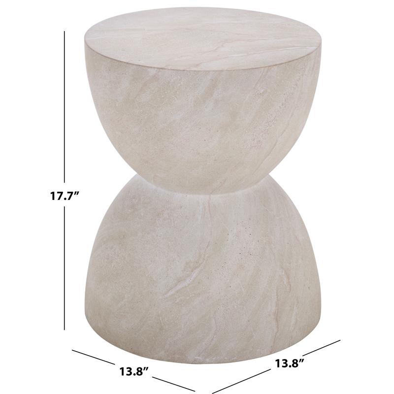 Safavieh Tina Hourglass Accent Table in Smoke