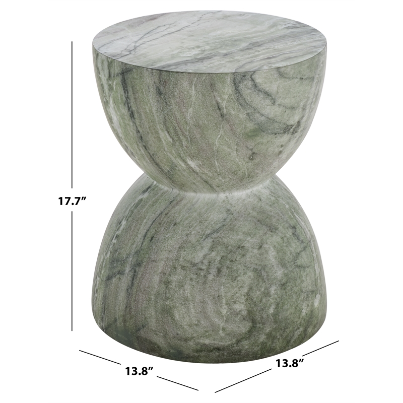 Safavieh Tina Hourglass Accent Table  in Green