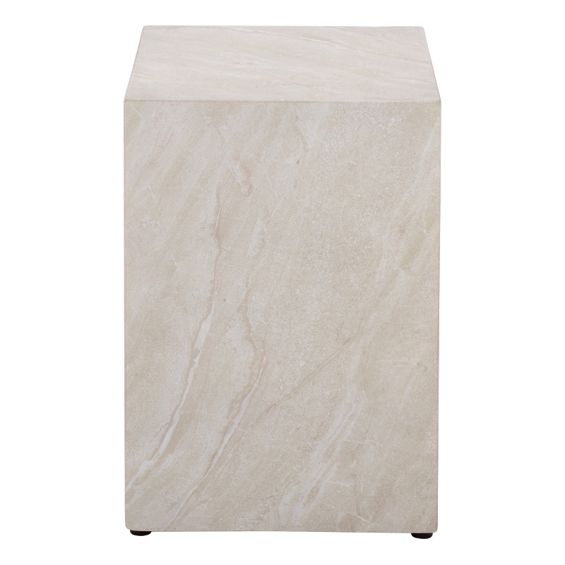 Safavieh Tina Cube Accent Table in Smoke