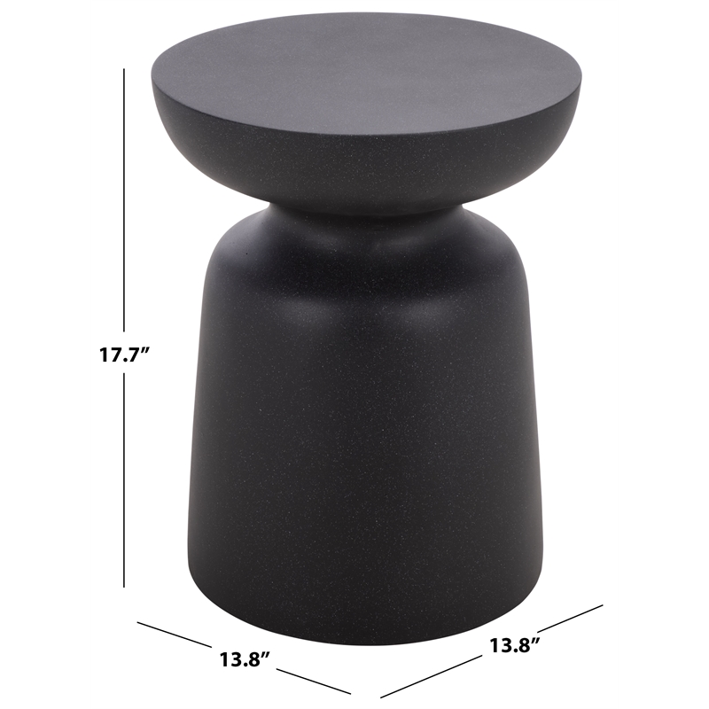 Safavieh Tina Mushroom Accent Table in Black
