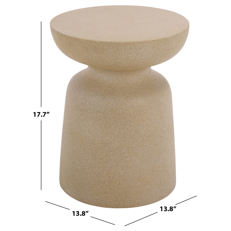 Safavieh Tina Mushroom Accent Table  in Beige