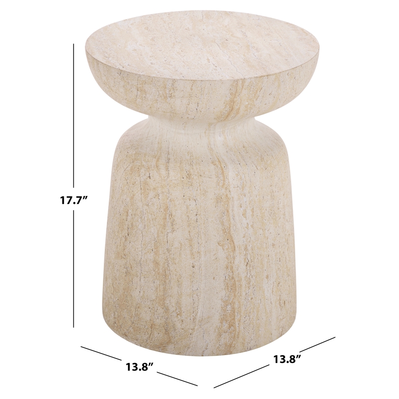 Safavieh Tina Mushroom Accent Table  in Beige