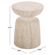 Safavieh Tina Mushroom Accent Table  in Beige