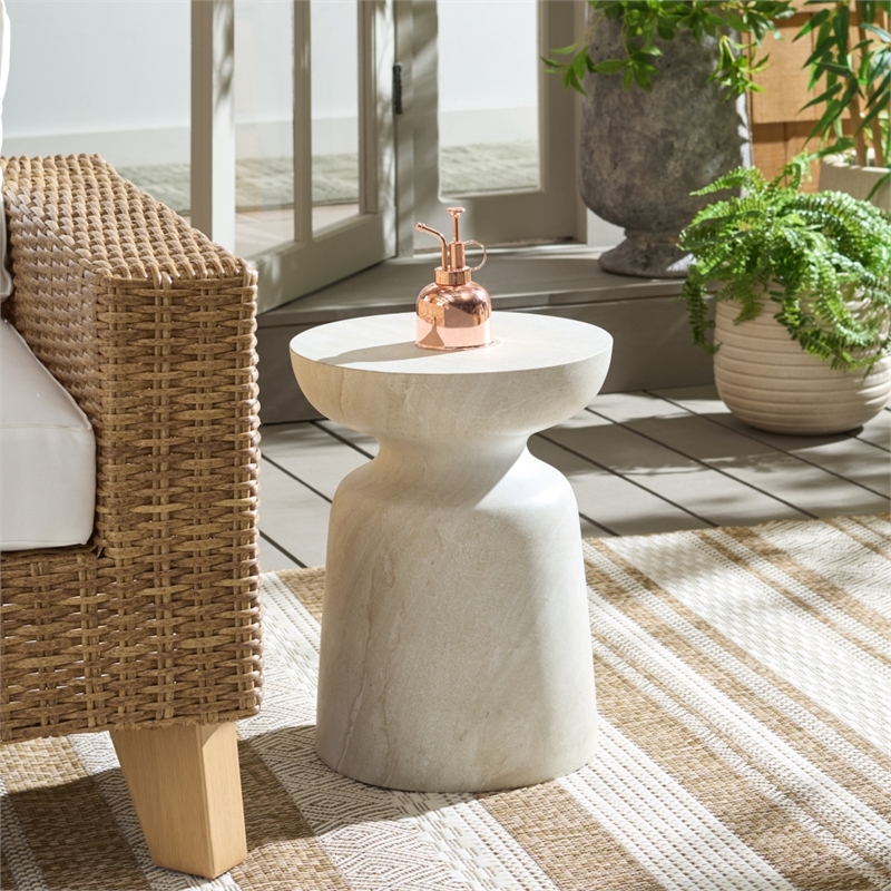 Safavieh Tina Mushroom Accent Table  in Smoke