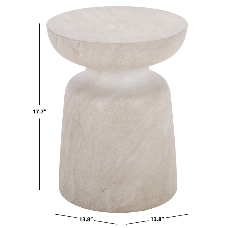 Safavieh Tina Mushroom Accent Table  in Smoke